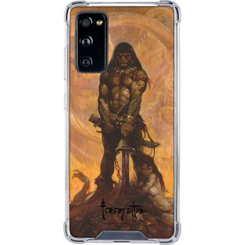 Frazetta Barbarian Galaxy S20 FE Clear Case